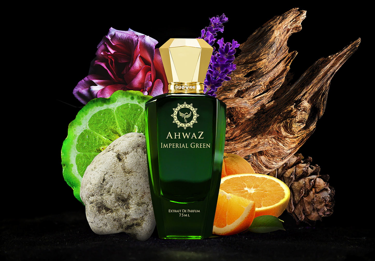 Imperial Green perfume bottle by Ahwaz Fragrance